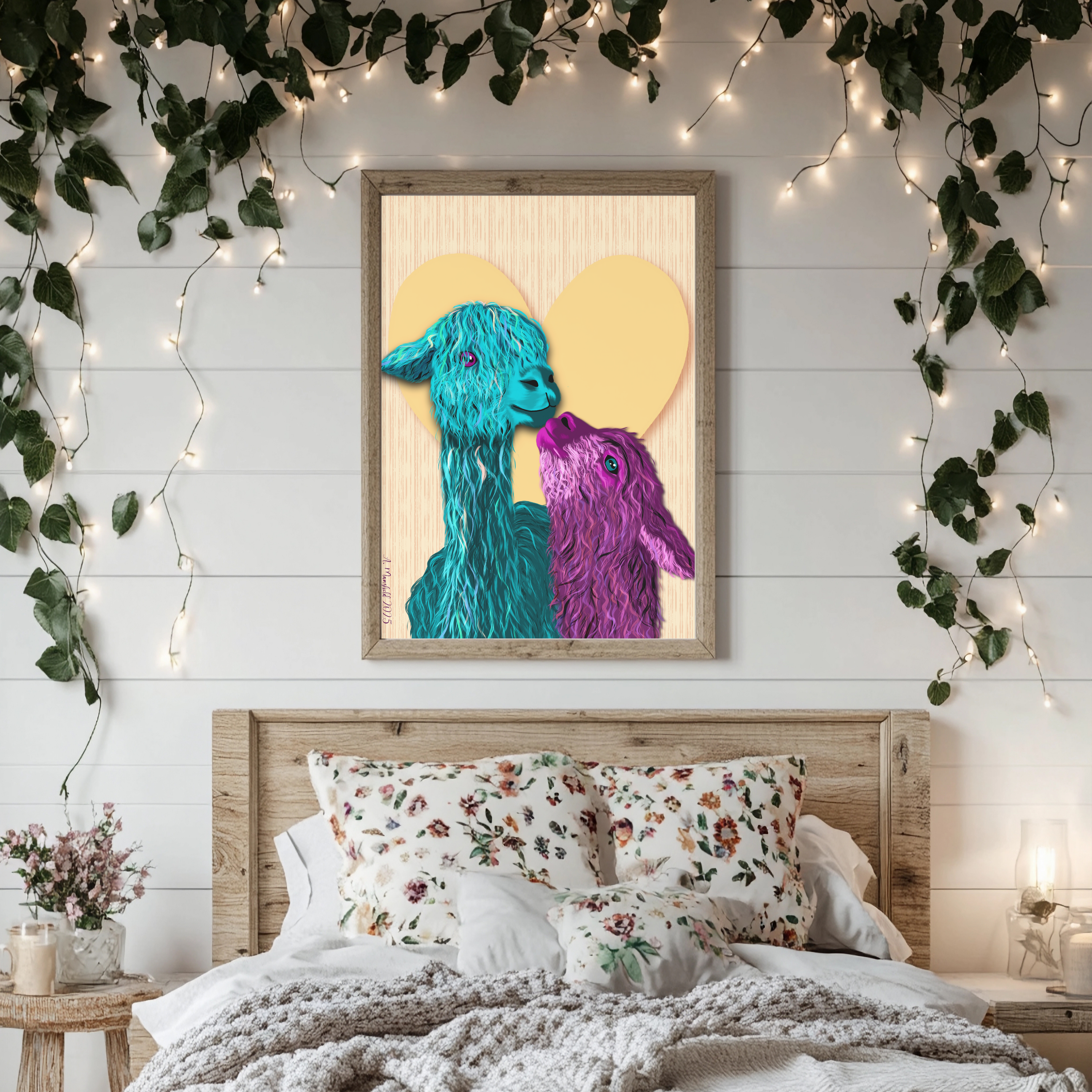 Mmama Llama - Colorful Animal Art