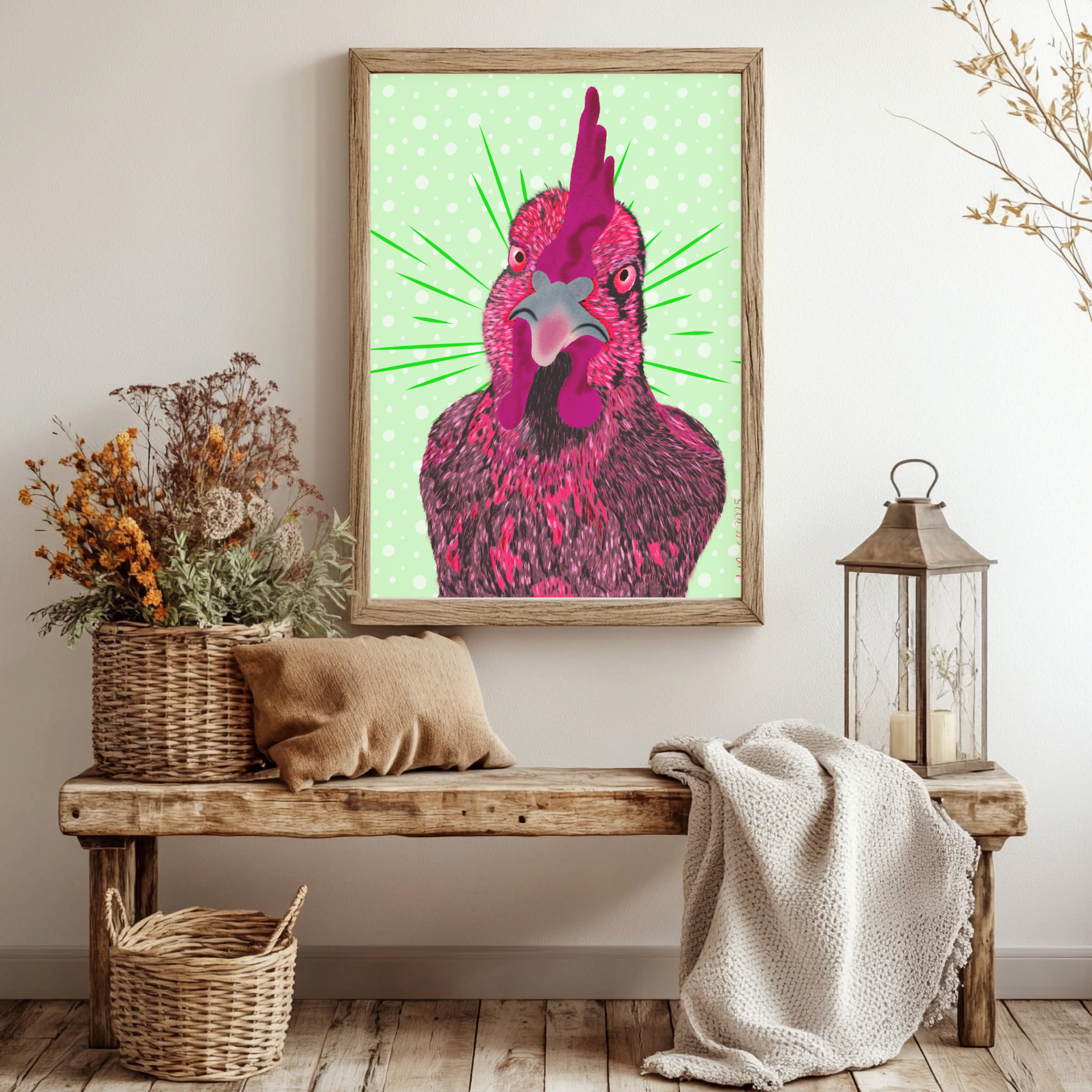 The Karens - Funny Colorful Chicken Art - Karen 3